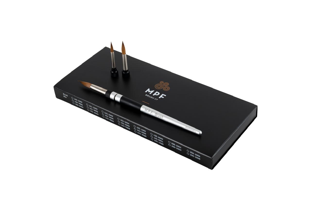 MPF Standard Spring 3-in-1 Brush Kit. Silver