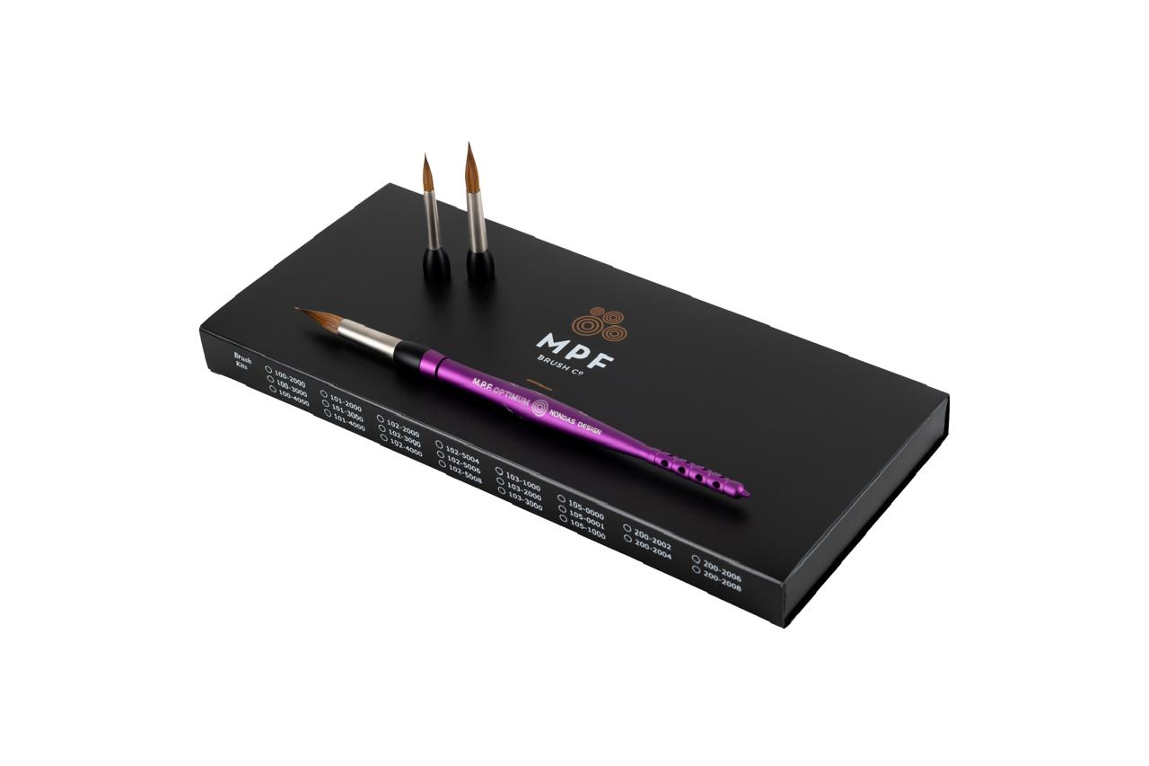 Optimum™ Lady. 3-in-1 Brush Kit - Purple