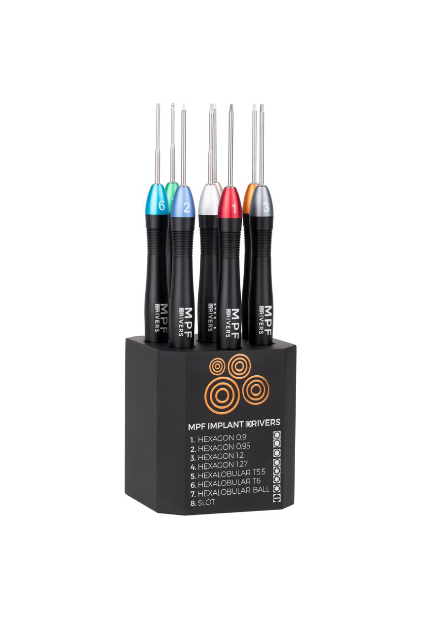 MPF Implant Drivers Complete Kit + Base