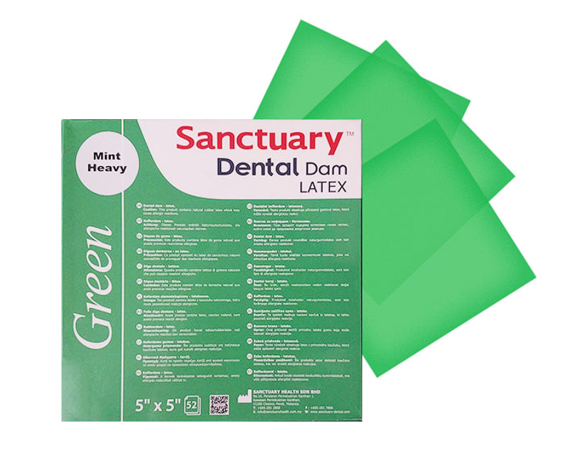 DIQUE GOMA 6X6 SANCTUARY Medio x 36 pcs (VERDE)