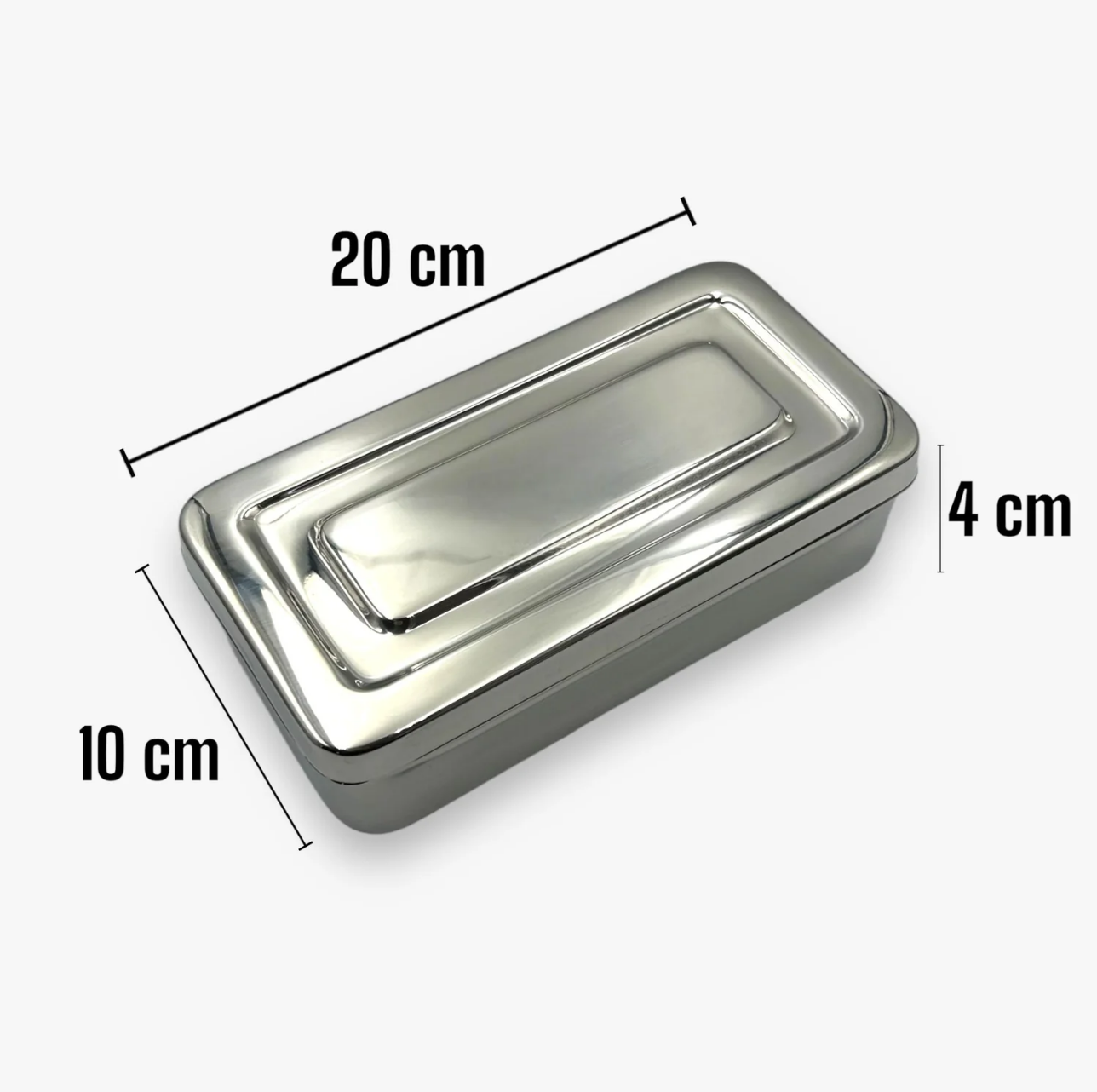 CAJA METALICA C/TAPA (20x10x4) cm - DIAMON