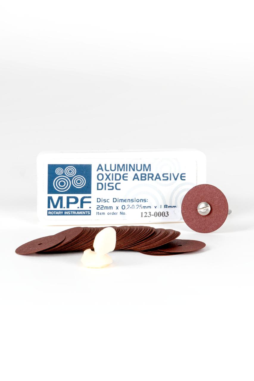 DISCO ABRASIVO DE OXIDO DE ALUMINIO MPF SMALL ( 22 x 0.2-0.25 x 1.8 )