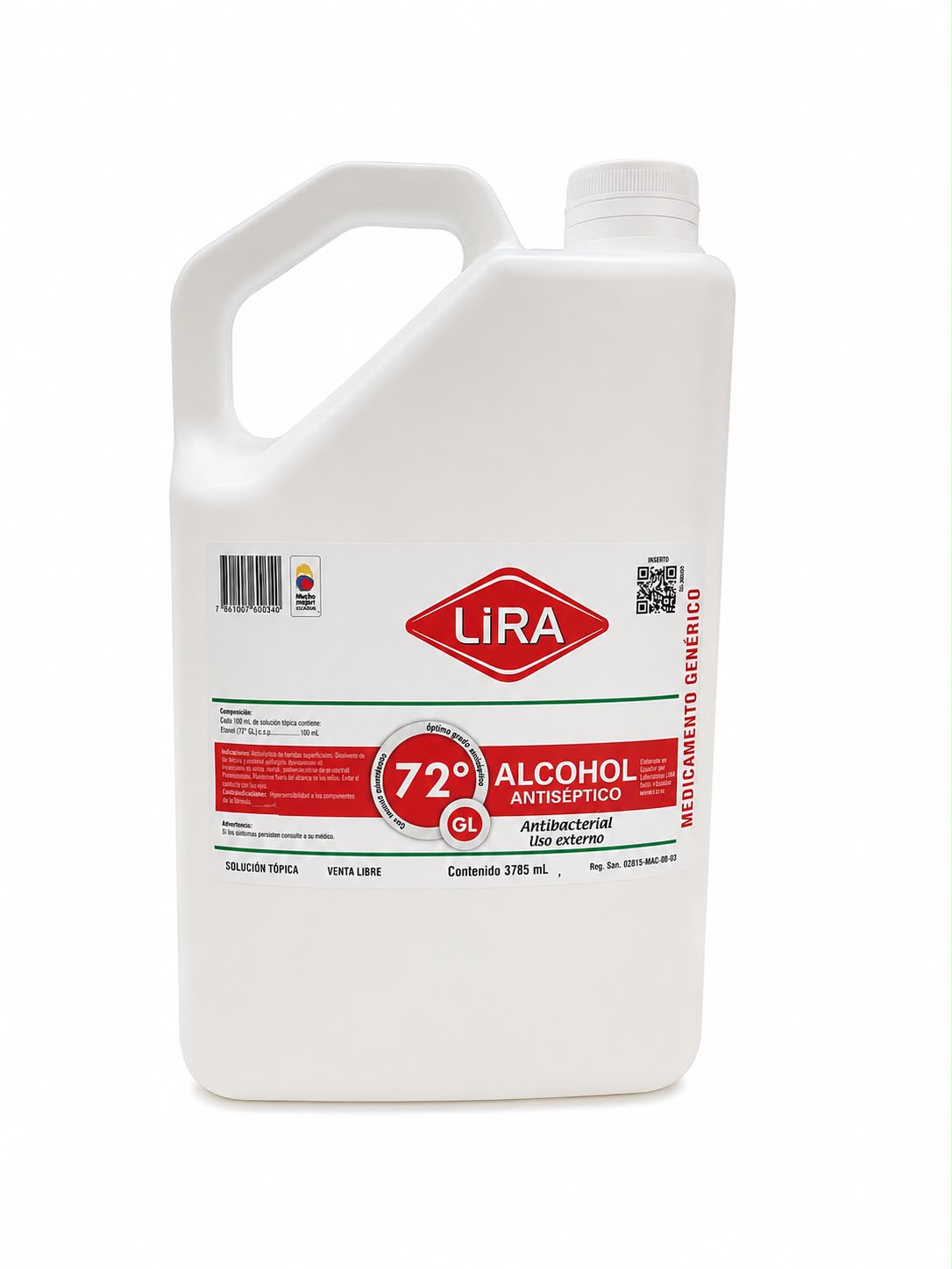 ALCOHOL ANTISEPTICO GL LIRA