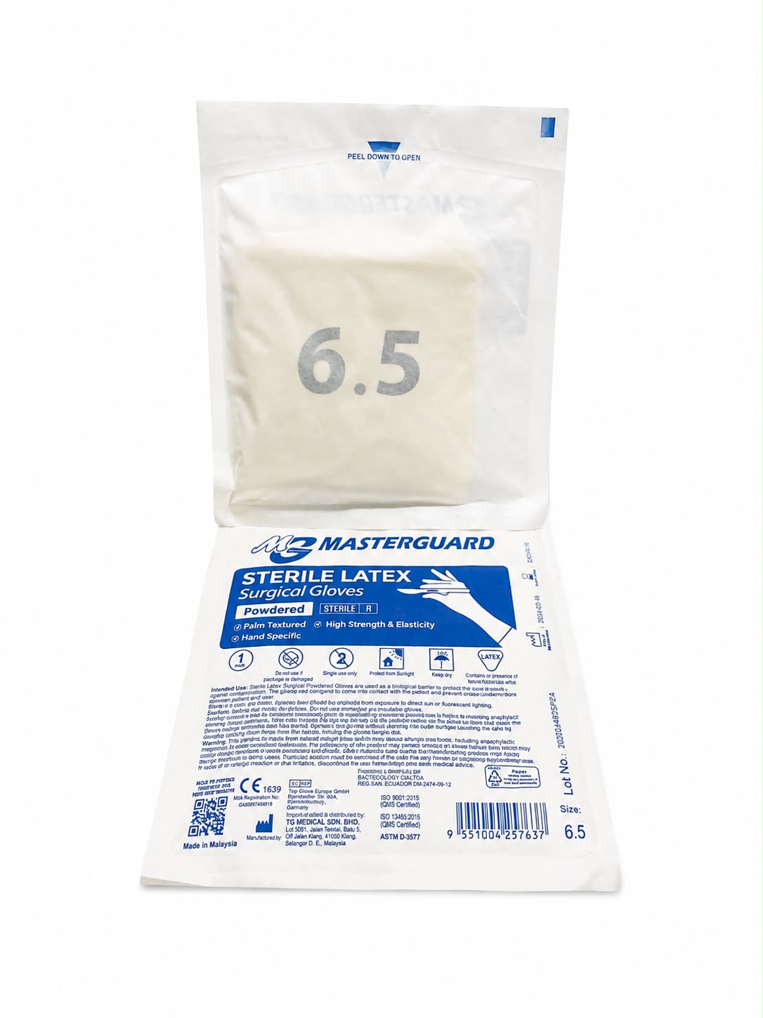 GUANTE 6.5 QUIRGC ESTRIL PAR