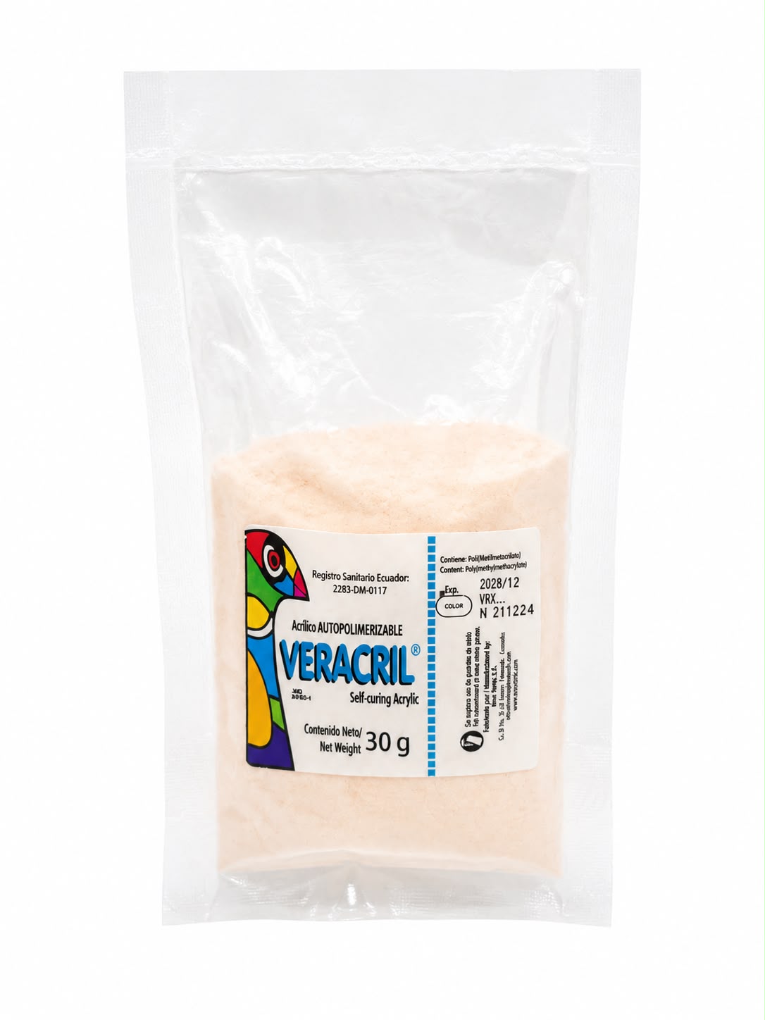ACRILICO PORCION 30G  (ROS) VERACRIL