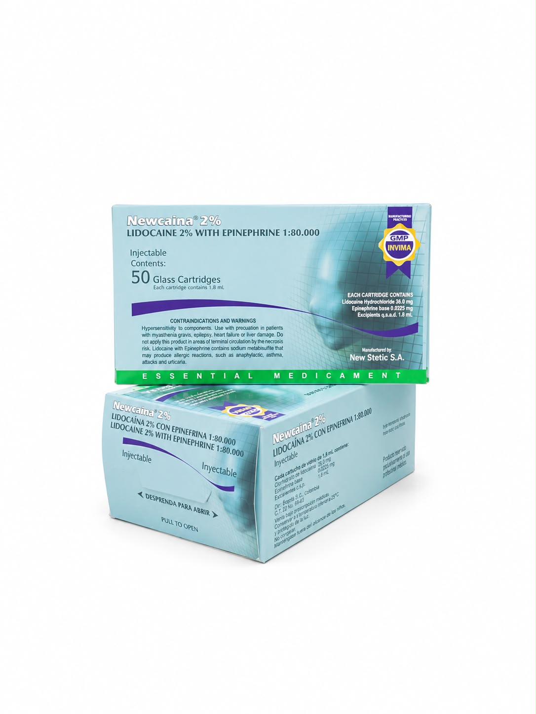 NEWCAINE 2% E-80 VIDRIO x 50 unid