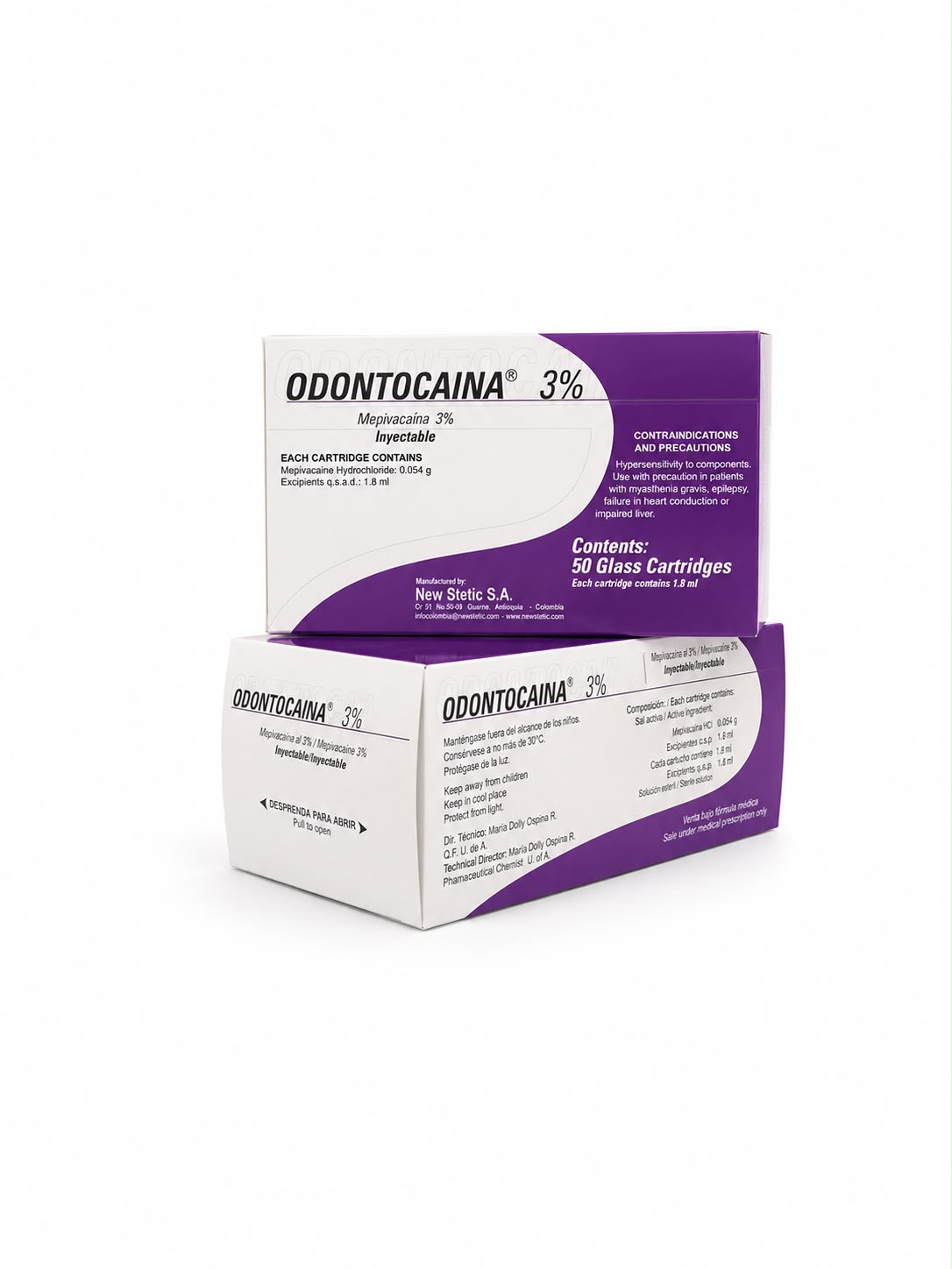 ODONTOCAINA 3% SIN VASO NEW STETIC