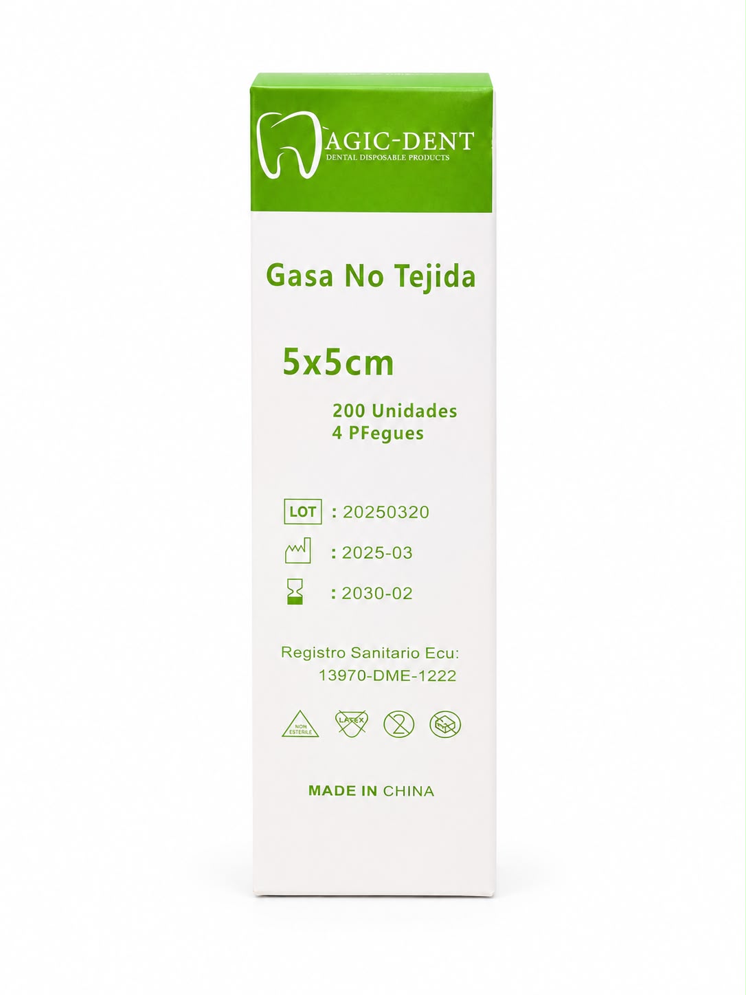 GASA NO TEJIDA x 200und 5x5 MAGIC-DENT
