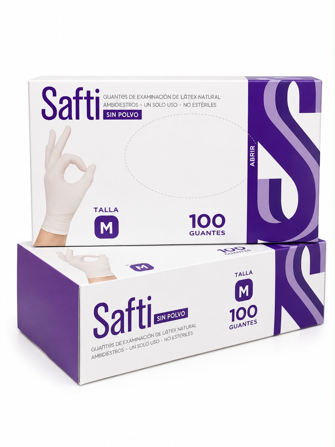GUANTE  LATEX - M x 100 UNIDADES