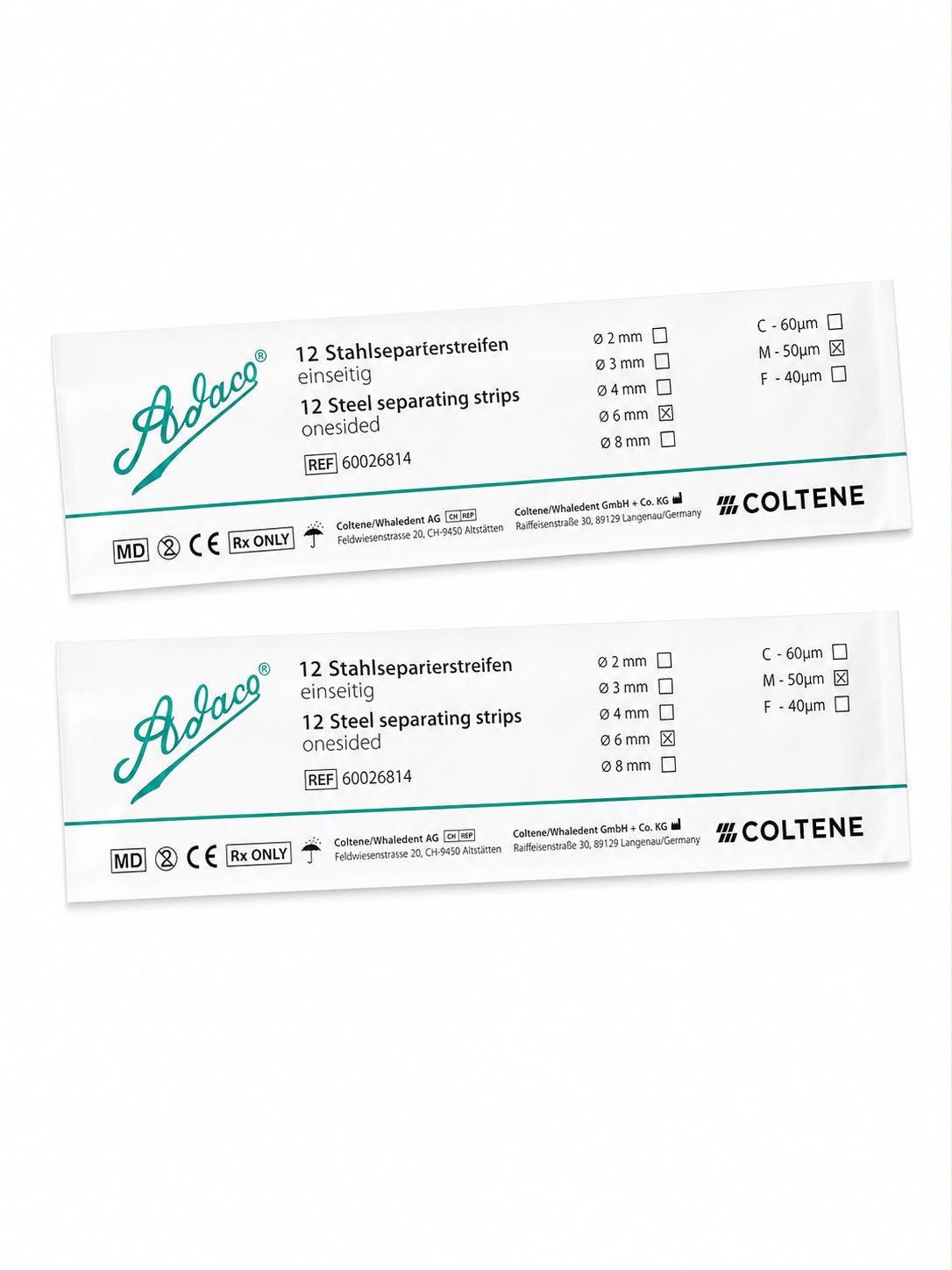 TIRA LIJA ACERO COLTENE 6MM x 12 Unidades