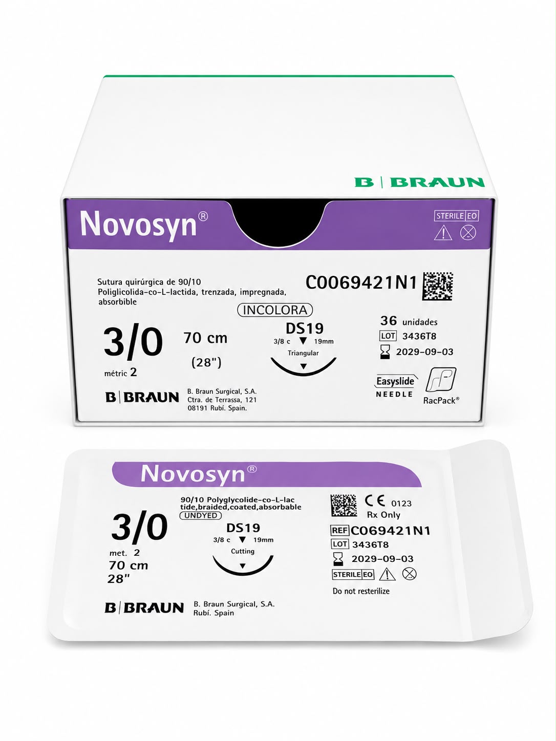 SUTURA NOVOSYN 4/0 VICRIL