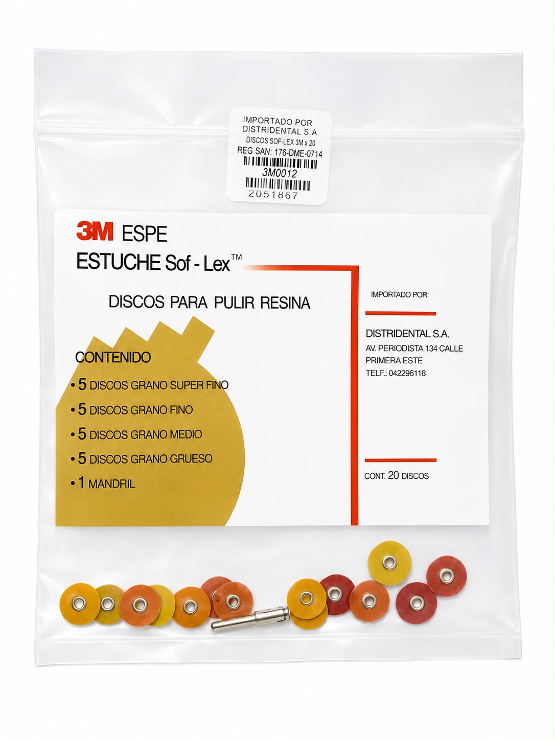 SOF-LEX DISCO SURTIDO x 20 und.