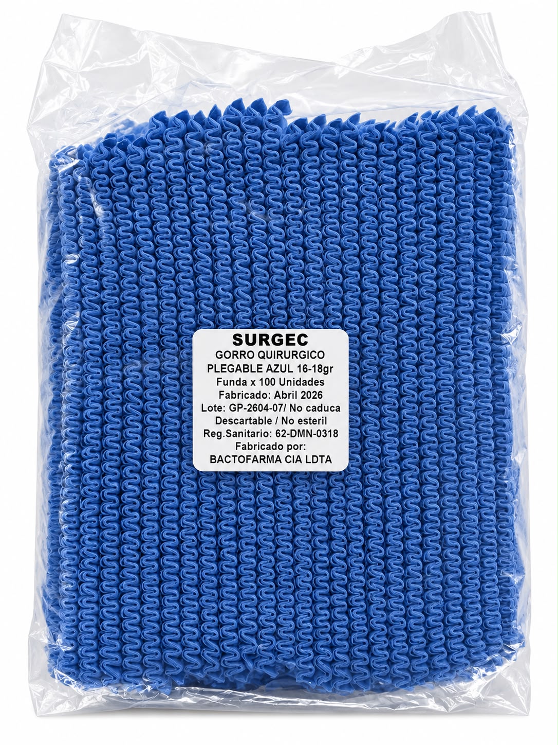 GORRO AZUL MUSHROOM x 100