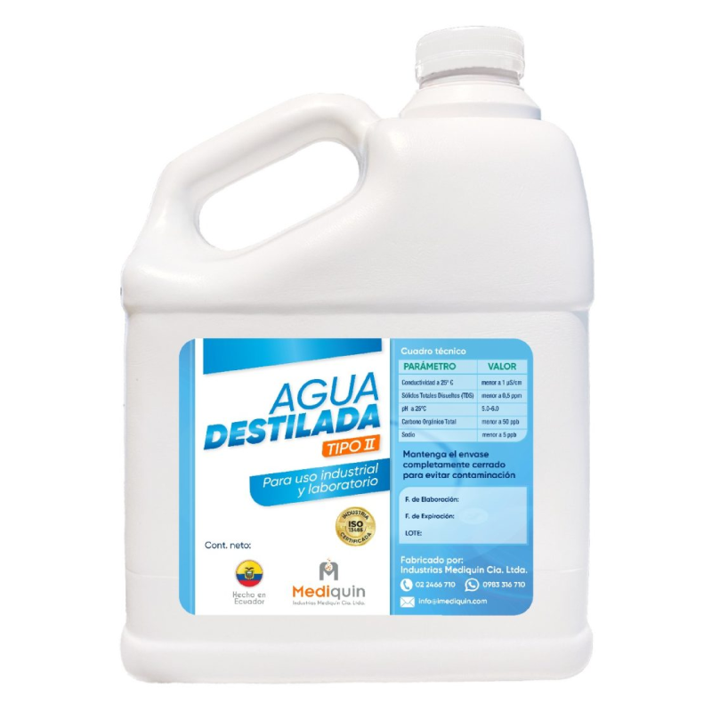 AGUA DESTILADA GL - MEDIQUIN