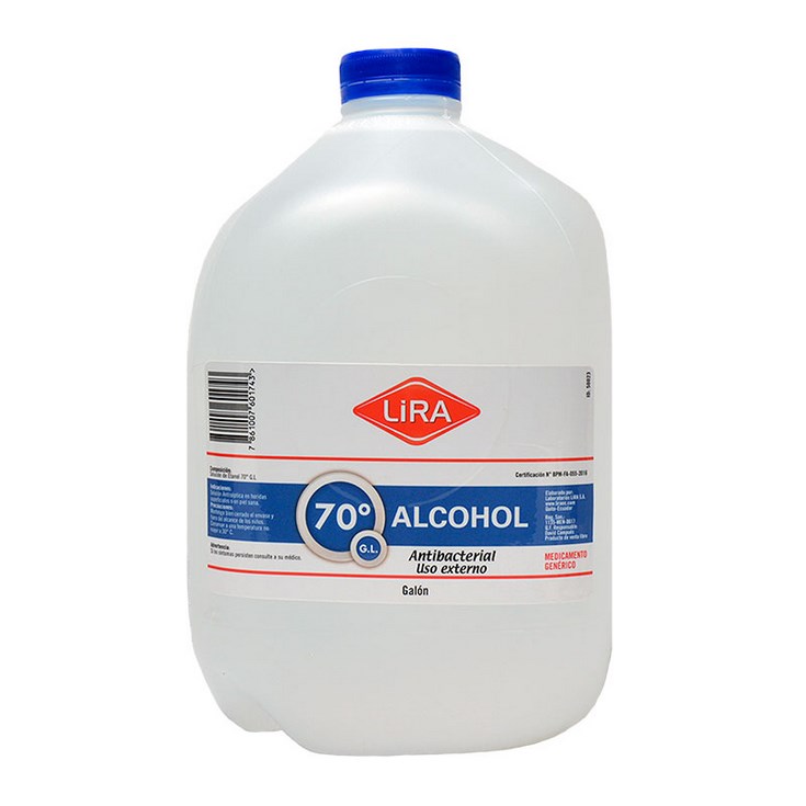 ALCOHOL ANTISEPTICO LIRA GALON