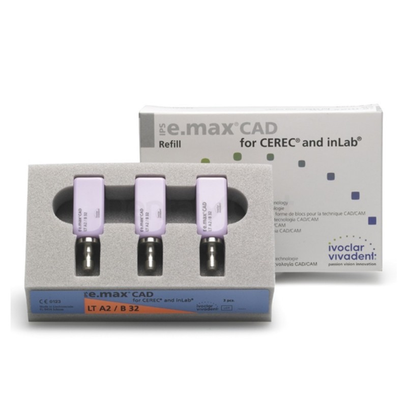 E.MAX CAD B32 LT A2 3pcs CEREC