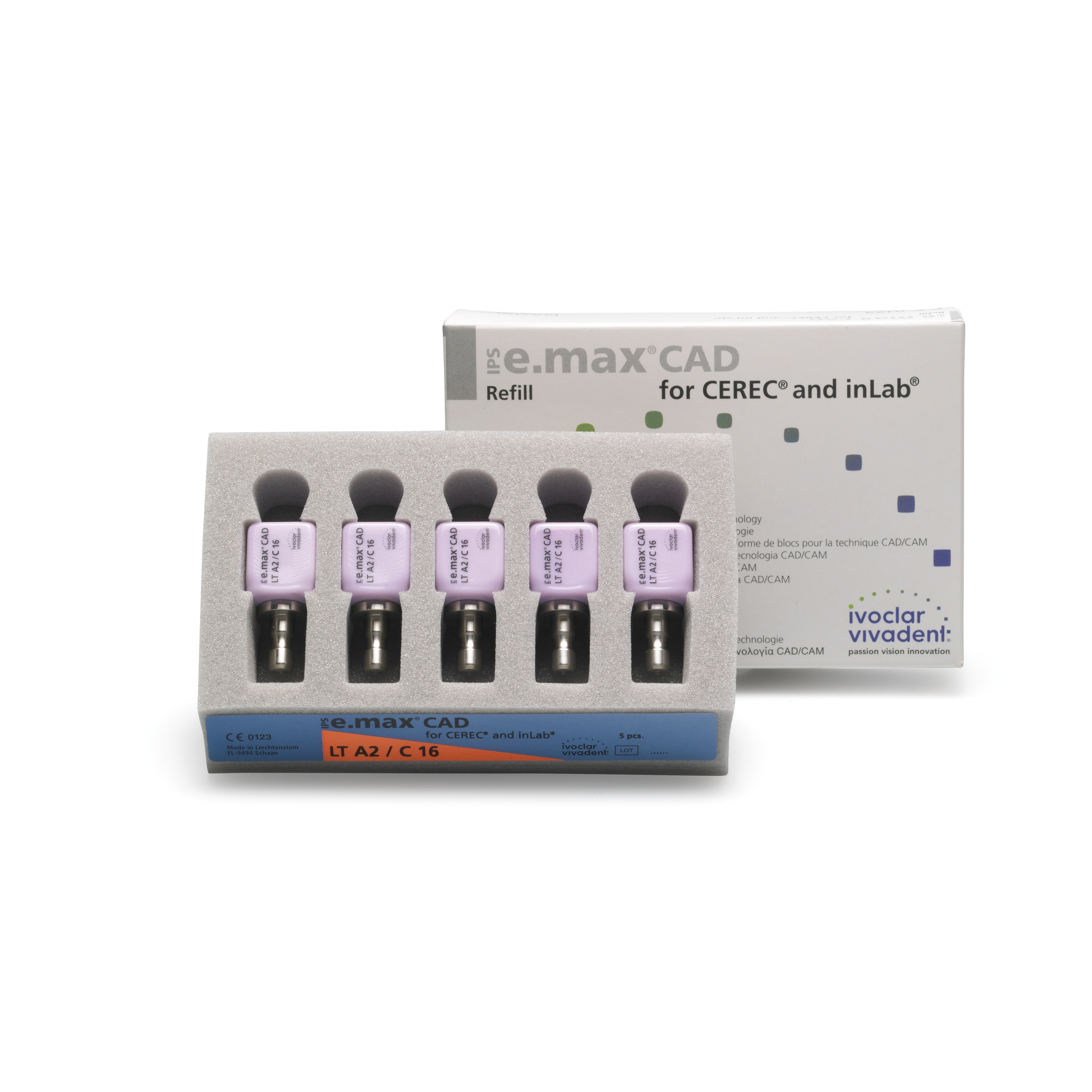 E.MAX CAD MT BL4 C14 5pcs CEREC